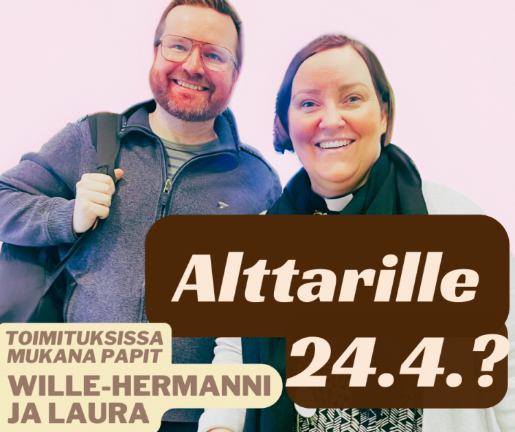 Alttarille-tapahtumassa mukana Laura Pentti ja Wille-Hermanni Riekkinen