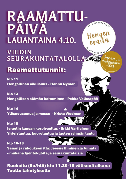 Raamattupäivä Raamattupäivä la 4.10.2025