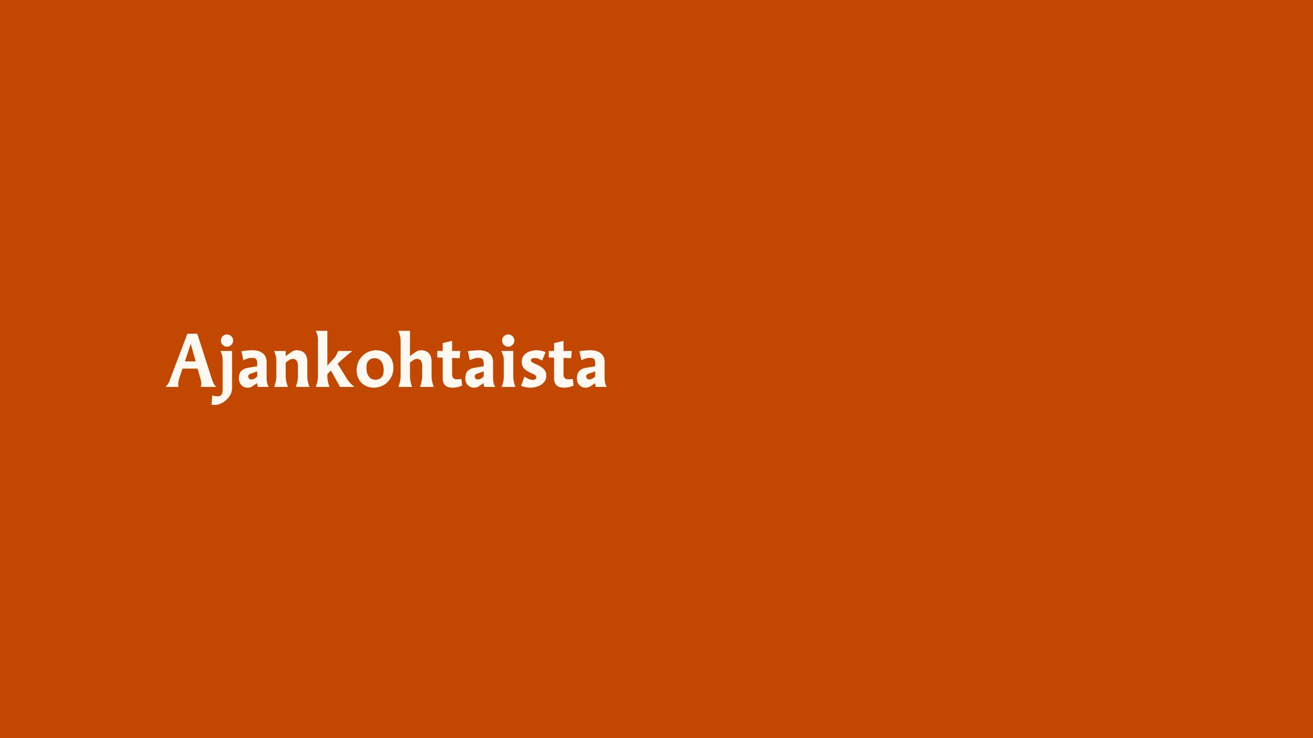 ajankohtaista